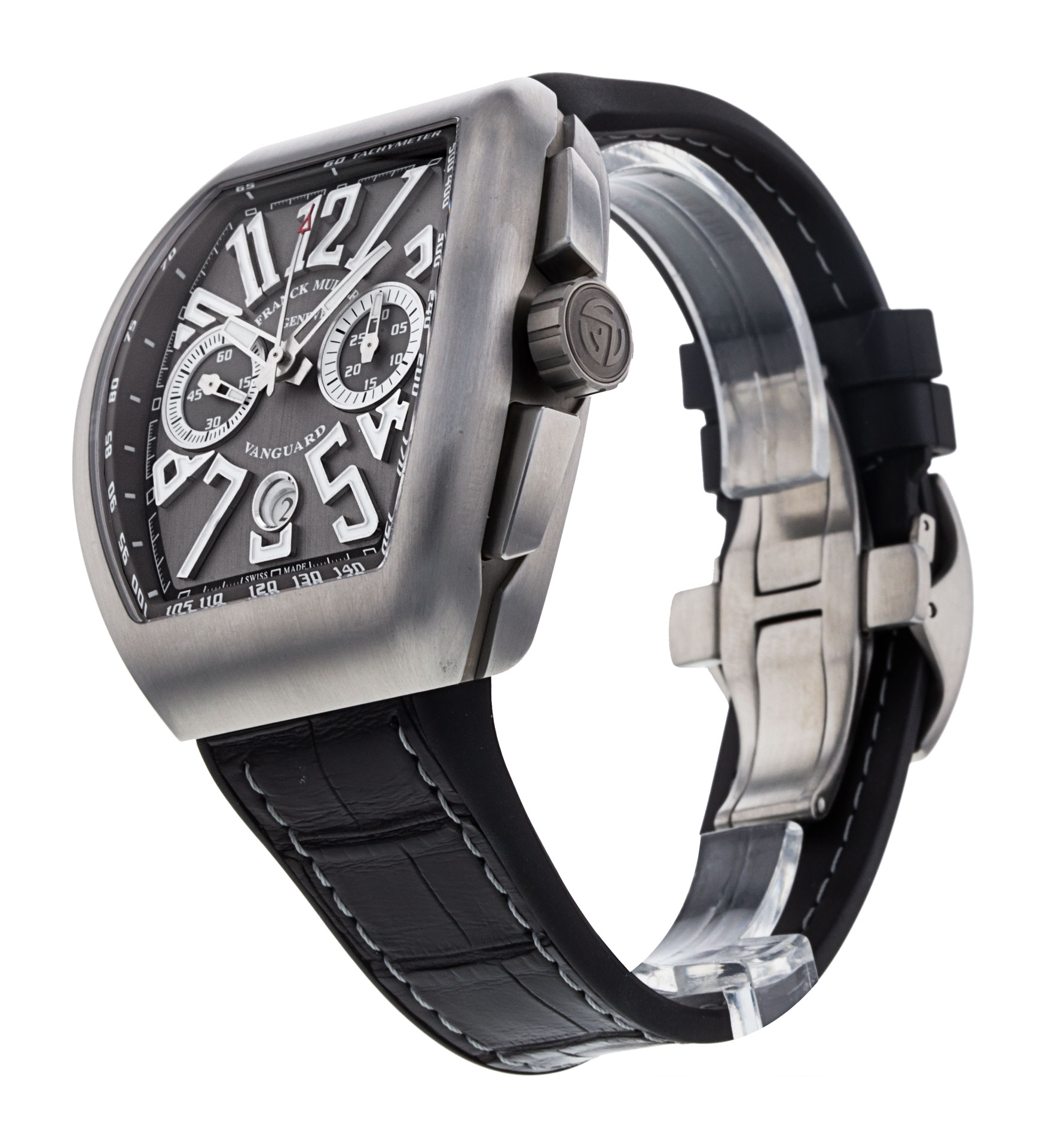 Franck Muller Vanguard - Grey Arabic Dial & Rubber Strap